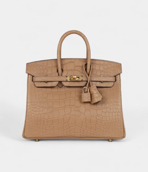 Hermès Birkin 25 Chai Matte Alligator Gold Hardware