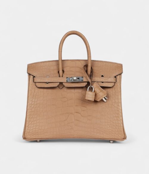 Hermès Birkin 25 Chai Matte Alligator Palladium Hardware