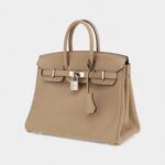 Hermès Birkin 25 Cm Handbag In Beige Marfa Togo Leather