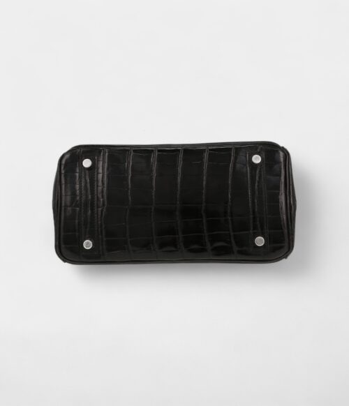 Hermès Birkin 25 Cm Handbag In Black Niloticus Crocodile