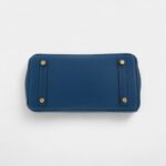 Hermès Birkin 25 Cm Handbag In Blue Swift Leather