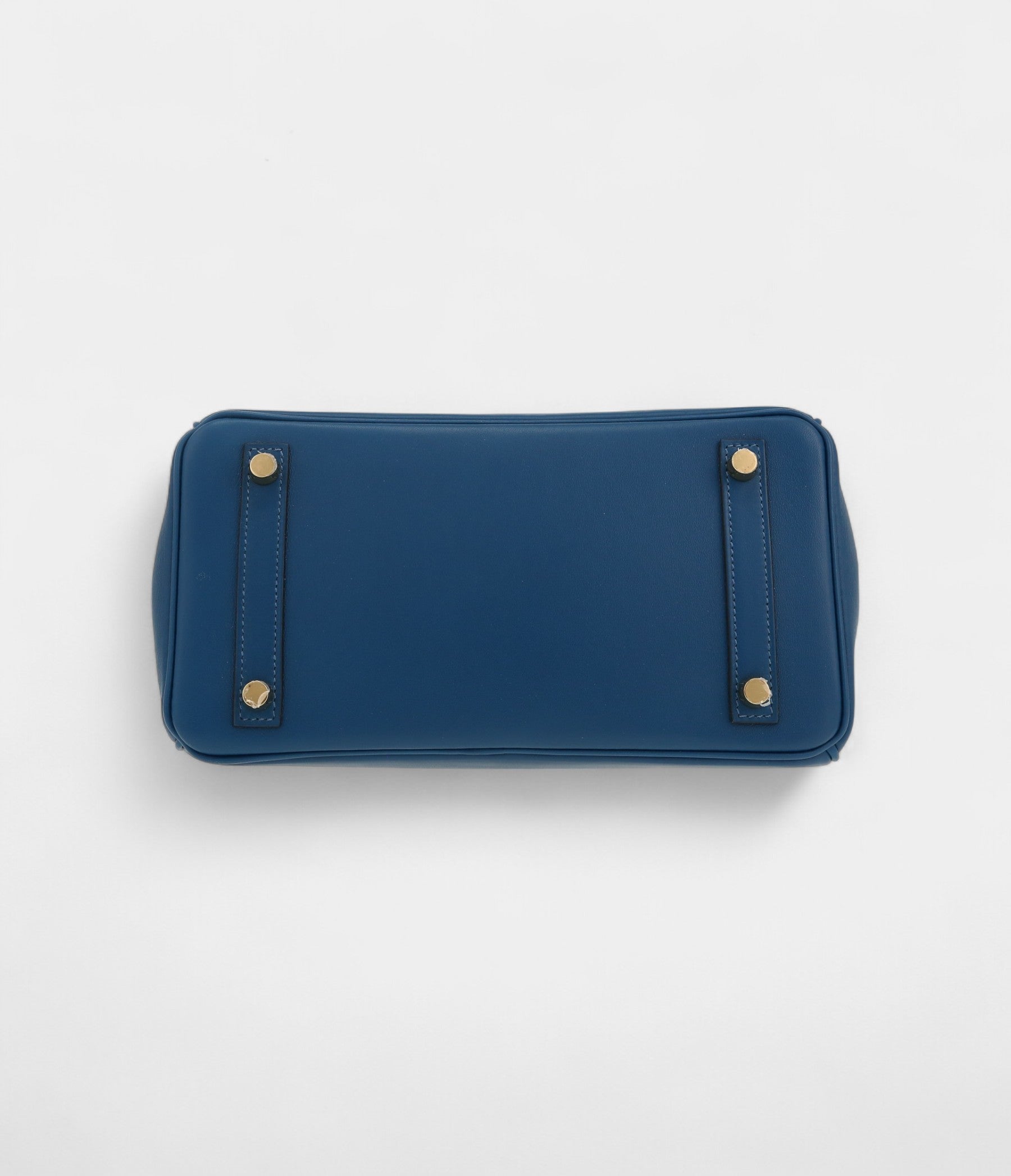Hermès Birkin 25 Cm Handbag In Blue Swift Leather