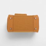 Hermès Birkin 25 Cm Handbag In Brown Canvas And Brown Leather