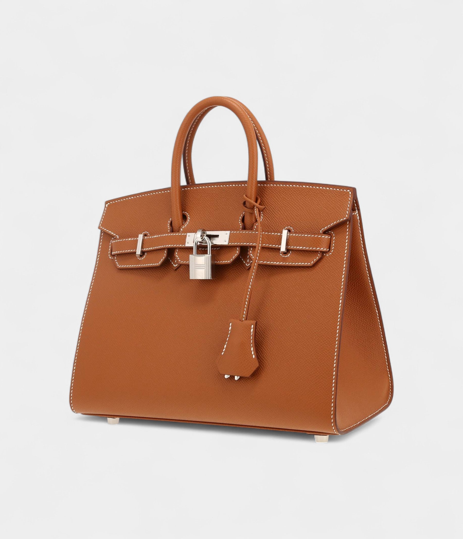 Hermès Birkin 25 Cm Handbag In Gold Epsom Leather