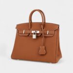 Hermès Birkin 25 Cm Handbag In Gold Togo Leather