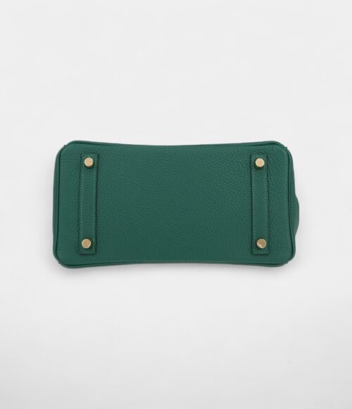 Hermès Birkin 25 Cm Handbag In Malachite Green Togo Leather