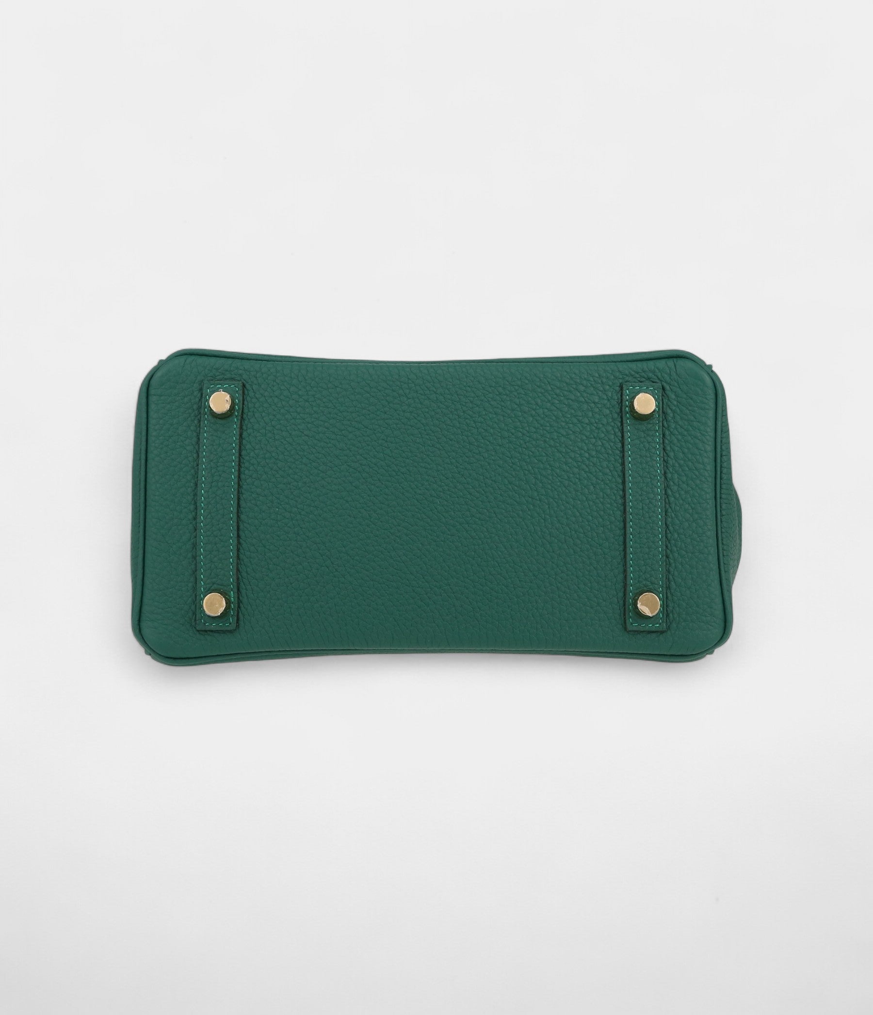 Hermès Birkin 25 Cm Handbag In Malachite Green Togo Leather