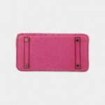Hermès Birkin 25 Cm Handbag In Pink Ostrich Leather