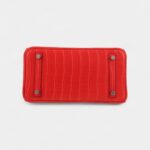 Hermès Birkin 25 Cm Handbag In Red Geranium Alligator