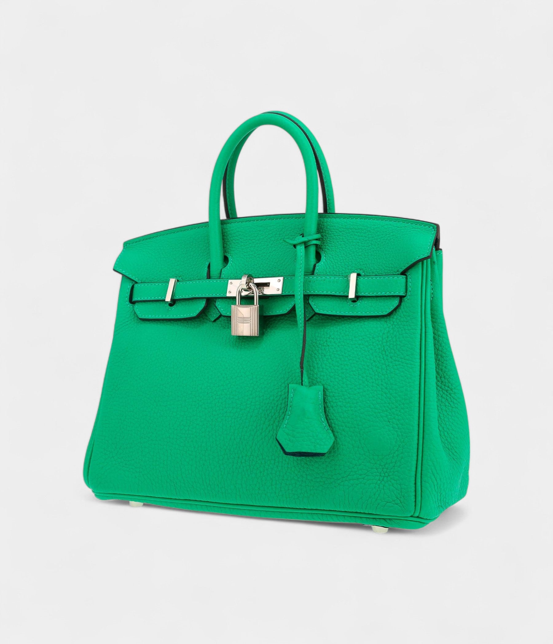 Hermès Birkin 25 Cm Handbag In Vert Menthe Swift Leather