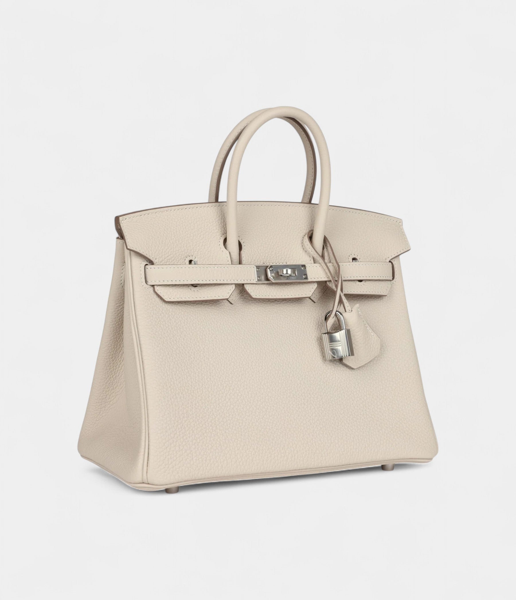 Hermès Birkin 25 Craie Togo Palladium Hardware