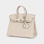 Hermès Birkin 25 Craie Togo Palladium Hardware