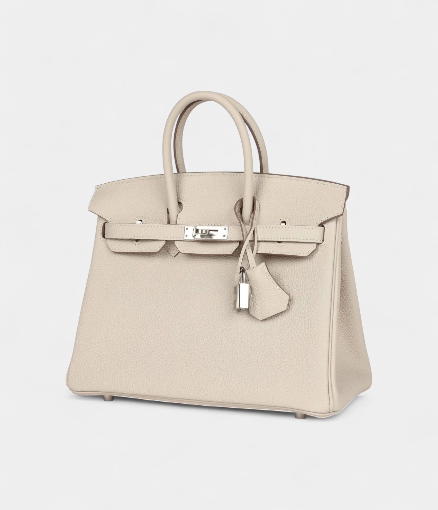Hermès Birkin 25 Craie Togo Palladium Hardware