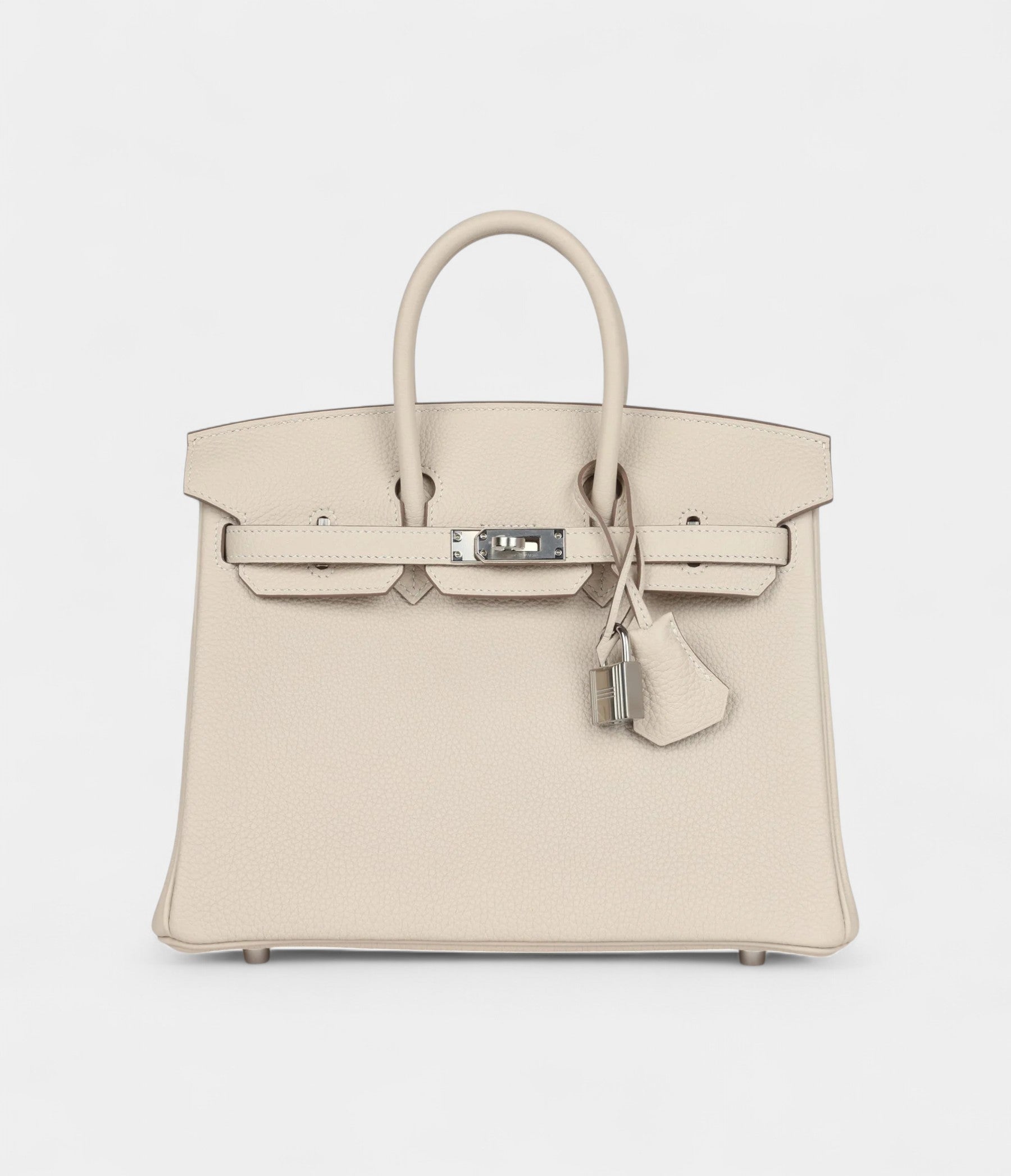 Hermès Birkin 25 Craie Togo Palladium Hardware