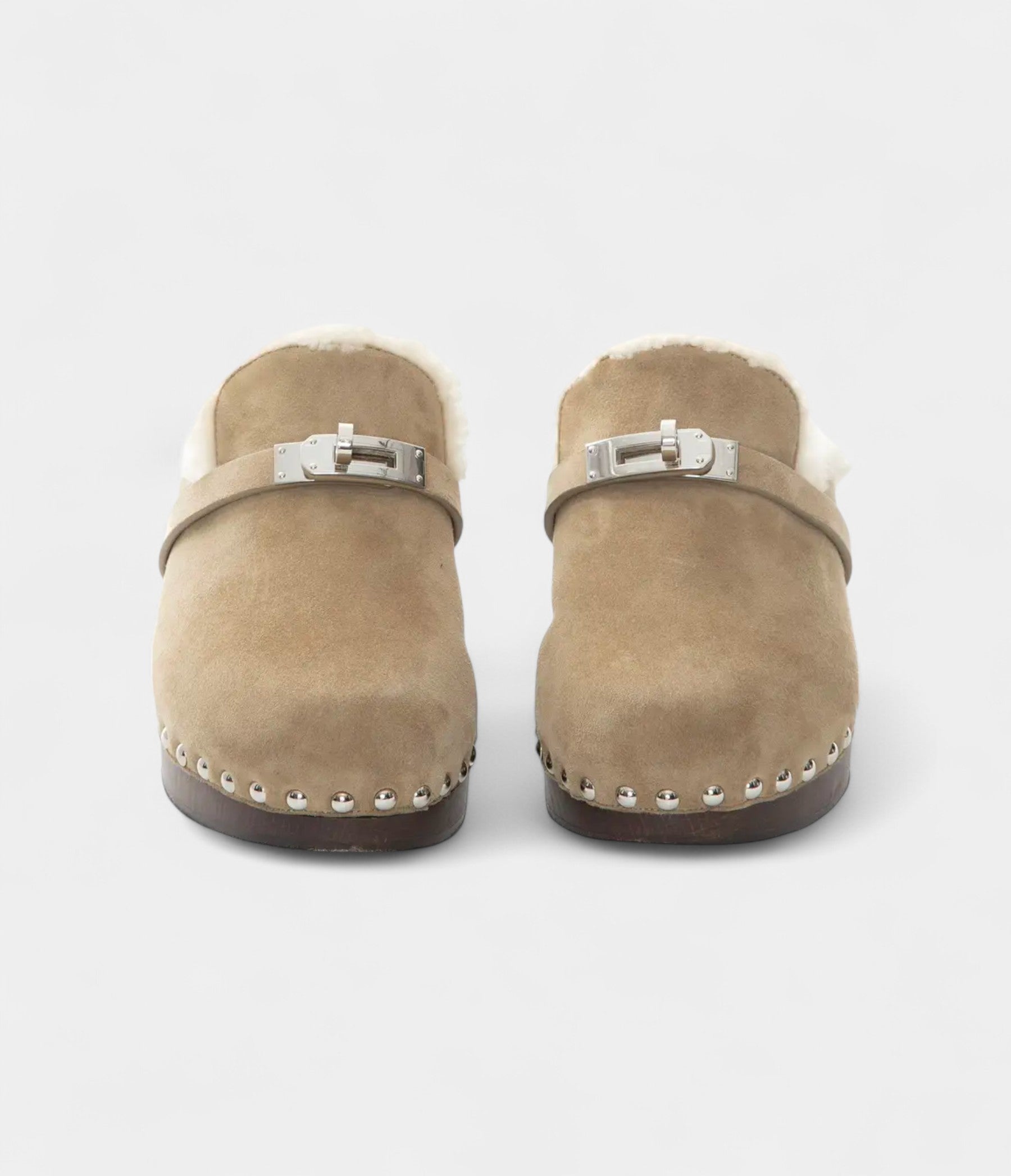 HermesBirkin25EcruandArdoiseToileHCanvasandArdoiseSwiftGoldHardware_3_221fdd88-1066-4940-9fd9-a5bf1f3a3455.jpg Hermès Shearling-Lined Suede Mules with Studded Wooden Sole