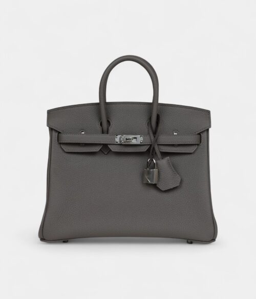 Hermès Birkin 25 Etain Togo Palladium Hardware