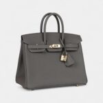 Hermès Birkin 25 Gris Meyer Togo Permabrass Hardware