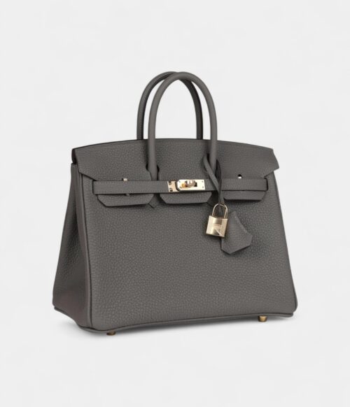 Hermès Birkin 25 Gris Meyer Togo Permabrass Hardware