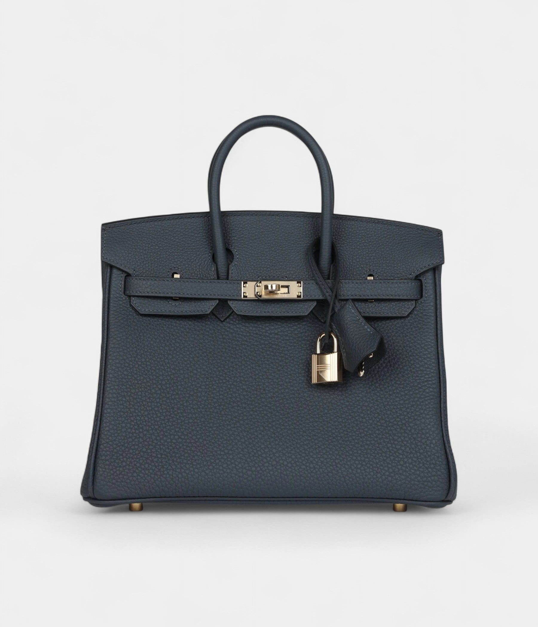 Hermès Birkin 25 Gris Misty Togo Permabrass Hardware
