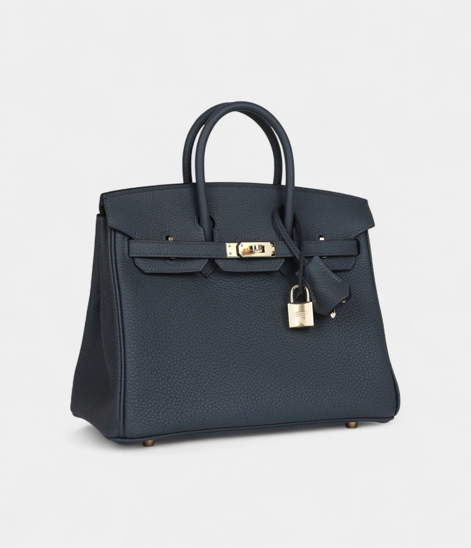 Hermès Birkin 25 Gris Misty Togo Permabrass Hardware