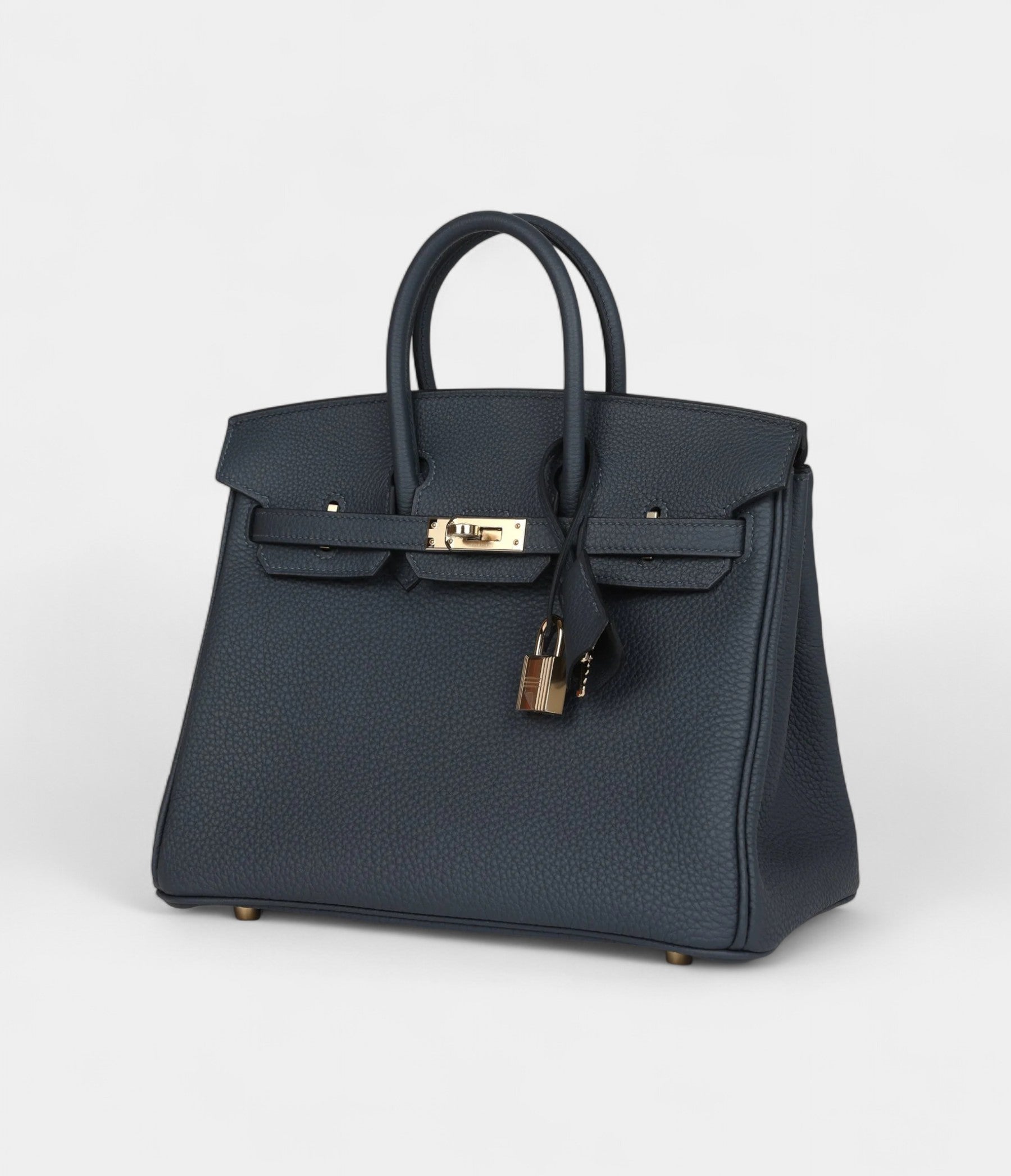 Hermès Birkin 25 Gris Misty Togo Permabrass Hardware