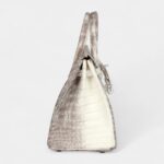 Hermès Birkin 25 Himalaya Niloticus Crocodile Diamond Encrusted Palladium Hardware