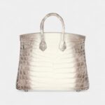 Hermès Birkin 25 Himalaya Niloticus Crocodile Diamond Encrusted Palladium Hardware