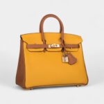 Hermès Birkin 25 Jaune Ambre and Gold Togo Permabrass Hardware