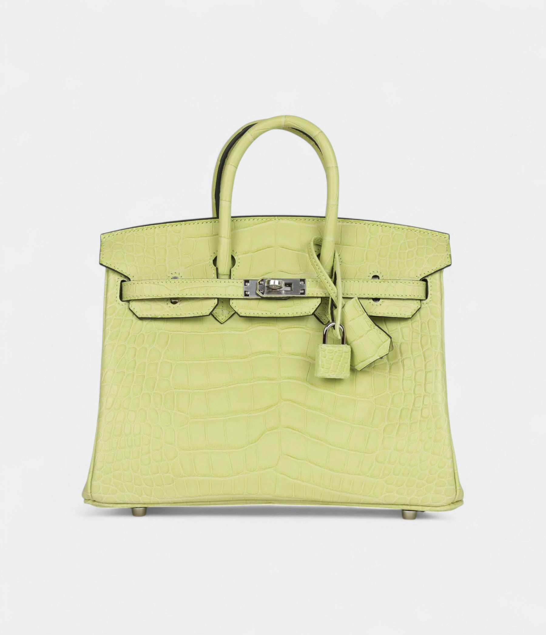Hermès Birkin 25 Jaune Bourgeon Matte Alligator Palladium Hardware