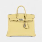 Hermès Birkin 25 Jaune Poussin Togo Palladium Hardware