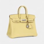 Hermès Birkin 25 Jaune Poussin Togo Palladium Hardware