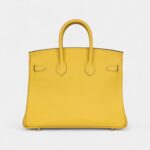 Hermès Birkin 25 Jaune de Naples Swift Palladium Hardware