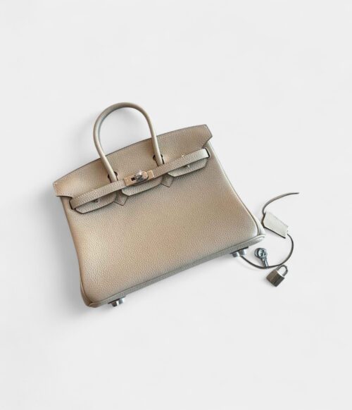 Hermes Birkin 25 Leather Handbag