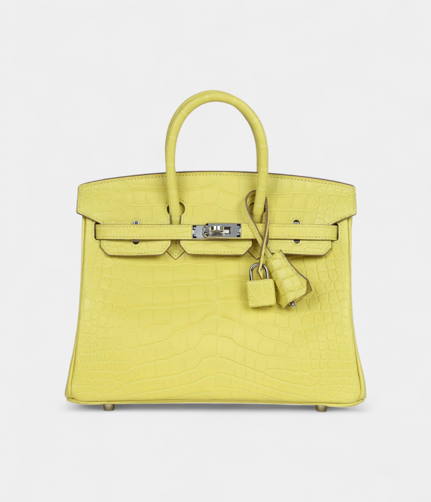 Hermès Birkin 25 Lime Matte Alligator Palladium Hardware