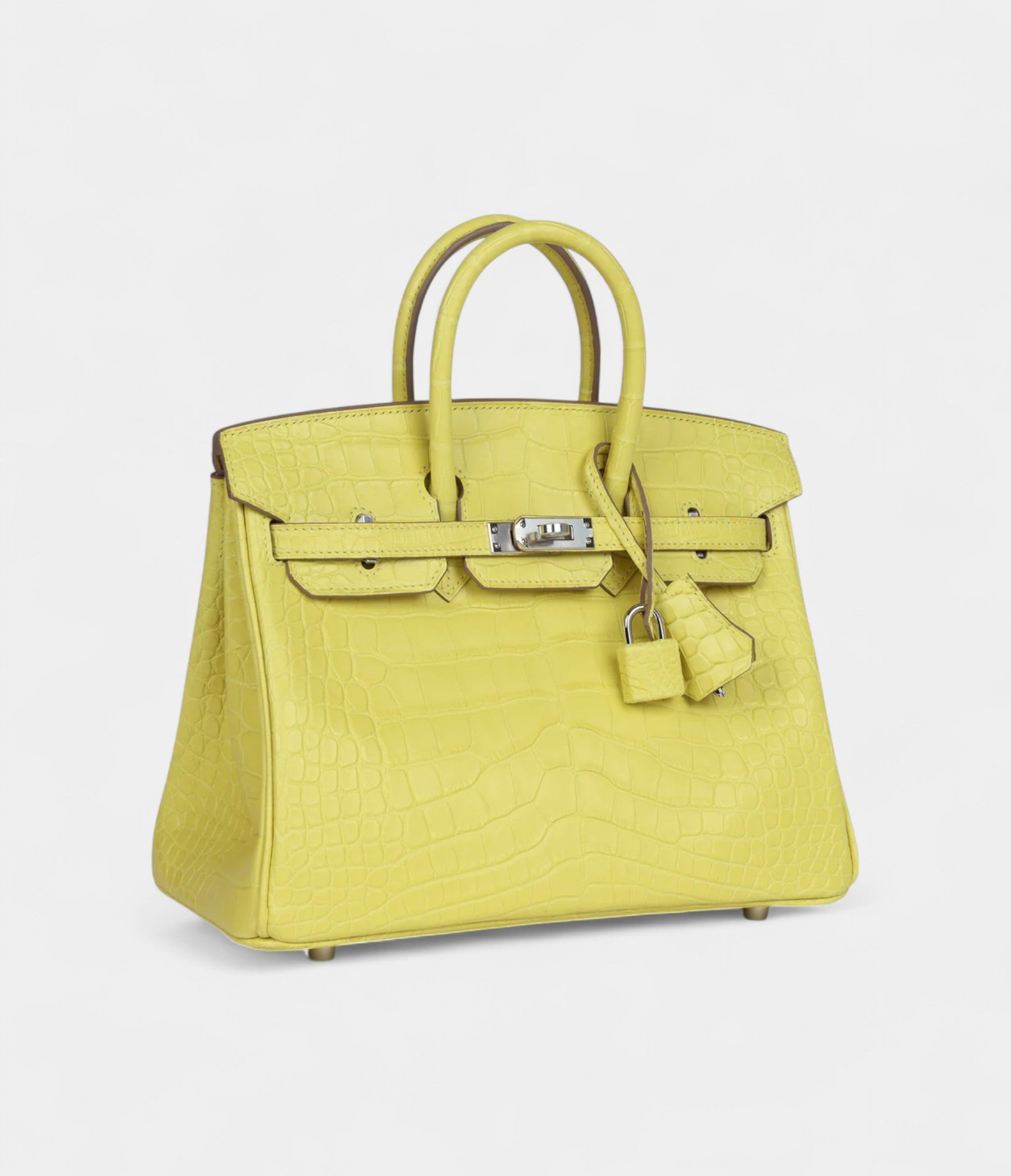 Hermès Birkin 25 Lime Matte Alligator Palladium Hardware