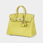 Hermès Birkin 25 Lime Matte Alligator Palladium Hardware