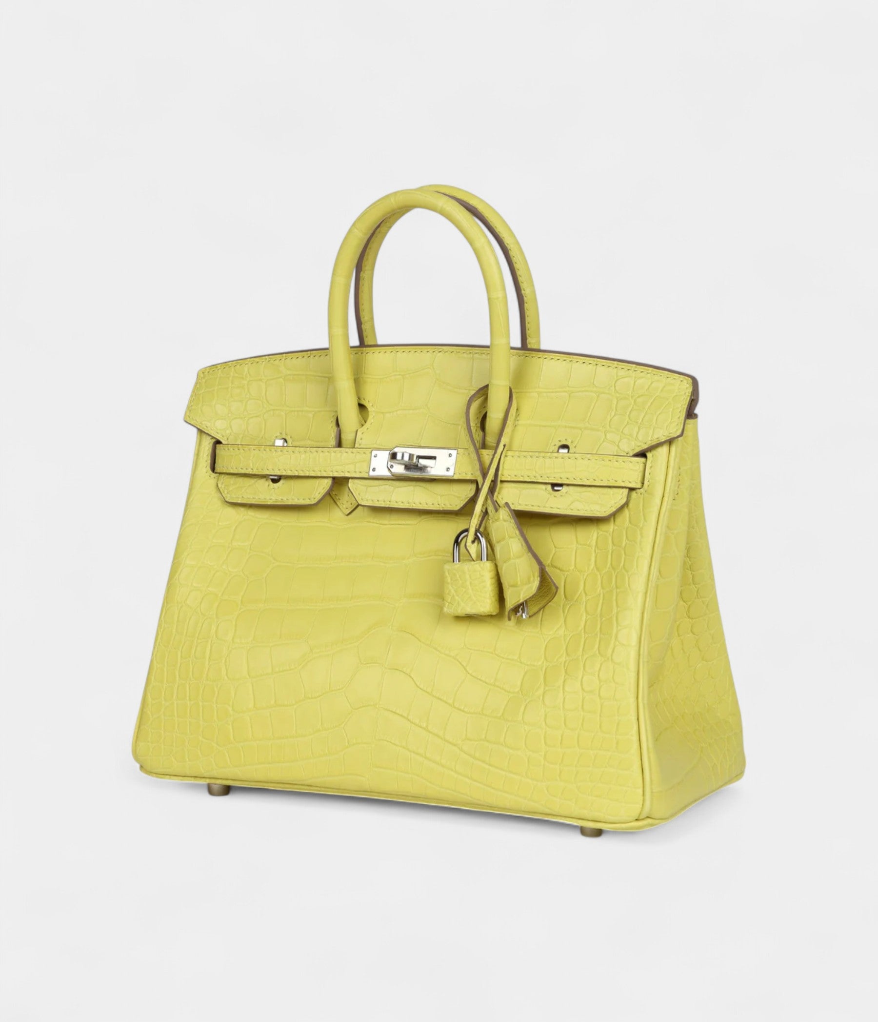 Hermès Birkin 25 Lime Matte Alligator Palladium Hardware