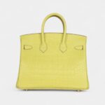 Hermès Birkin 25 Lime Matte Alligator Palladium Hardware