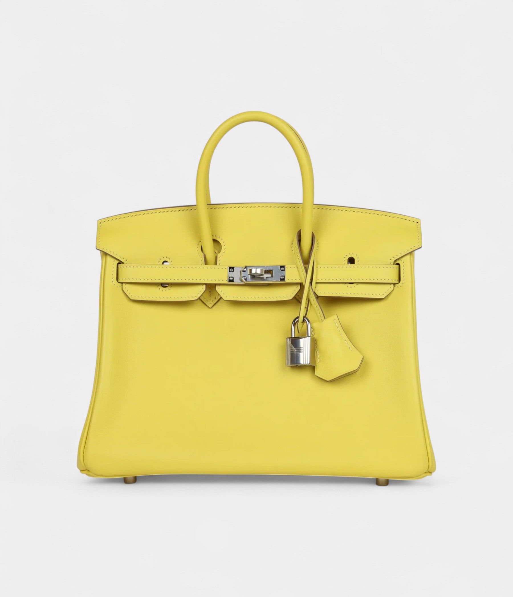 Hermès Birkin 25 Lime Swift Palladium Hardware