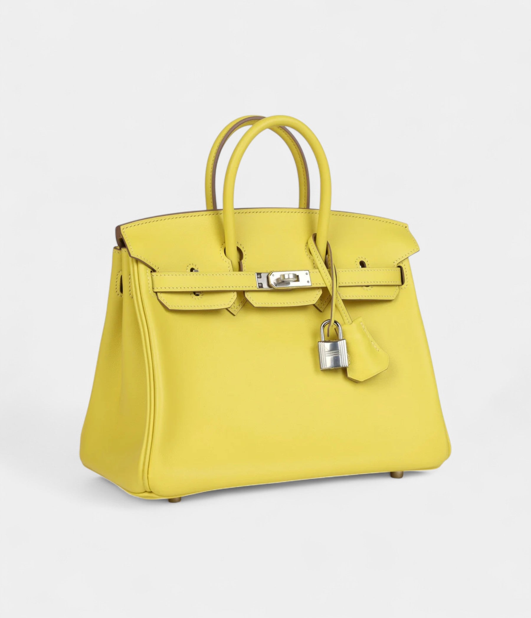 Hermès Birkin 25 Lime Swift Palladium Hardware