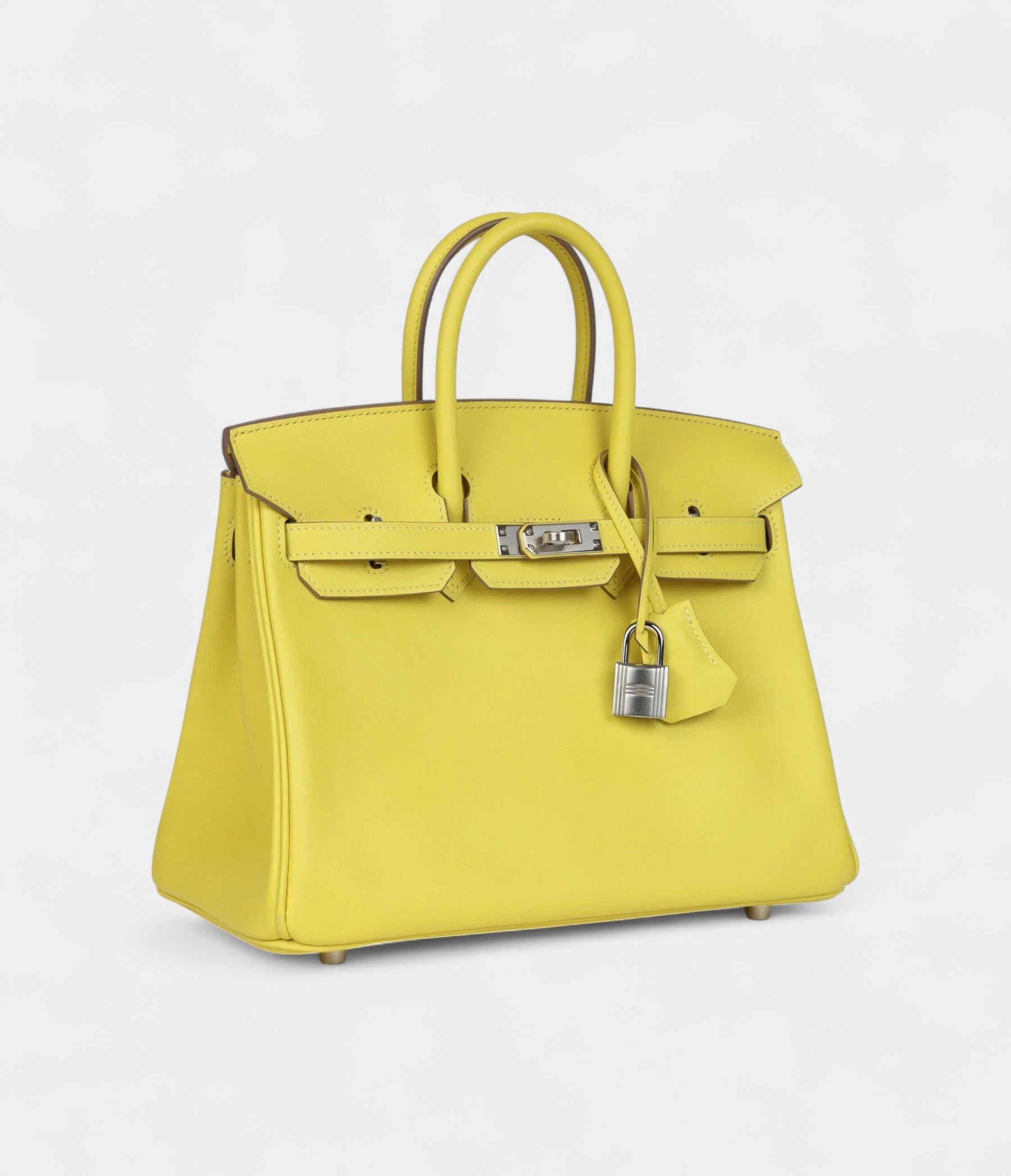 Hermès Birkin 25 Lime Swift Palladium Hardware