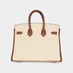 Hermès Birkin 25 Nata and Gold Clemence Brushed Gold Hardware