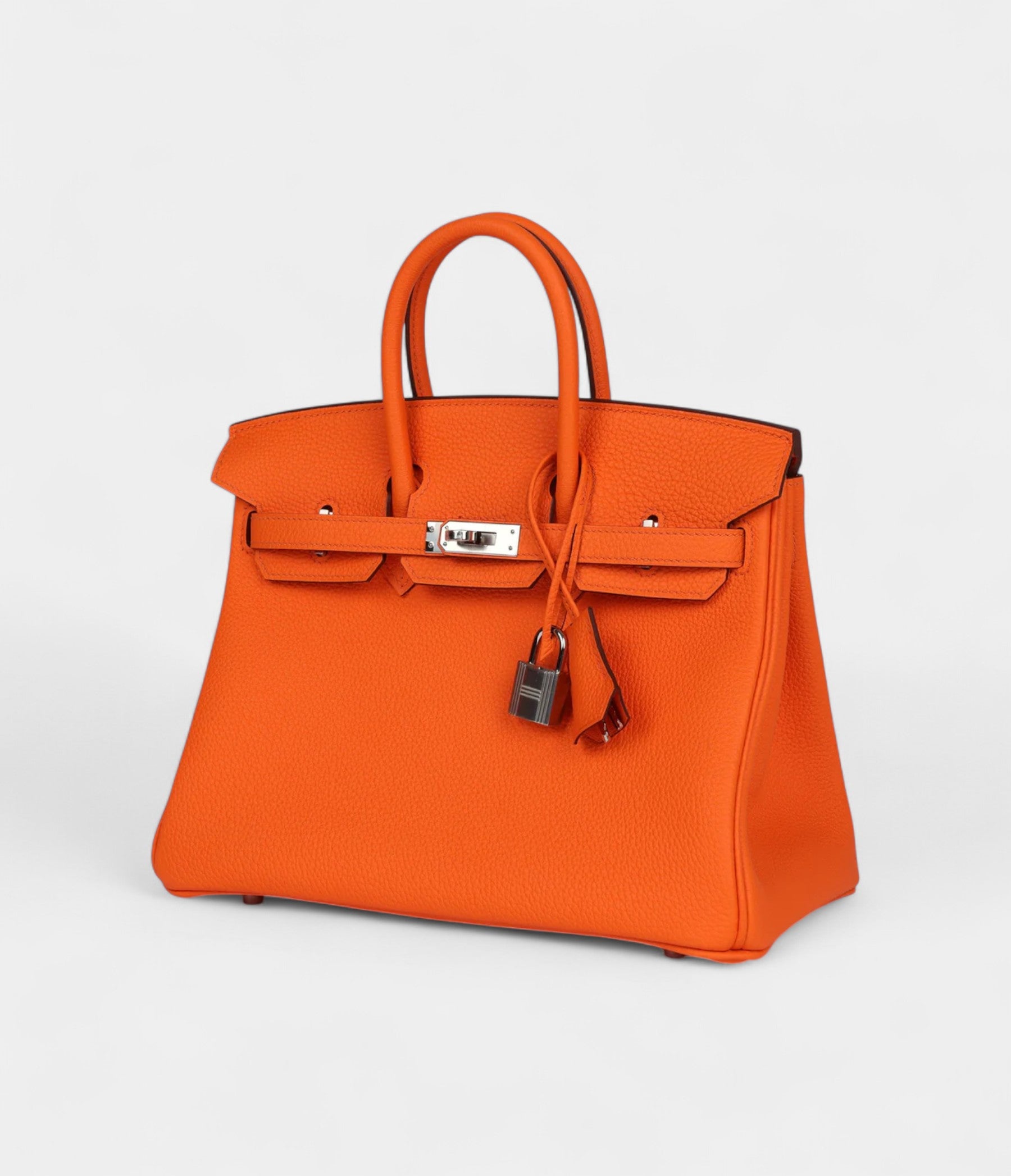 Hermès Birkin 25 Orange Minium Togo Palladium Hardware