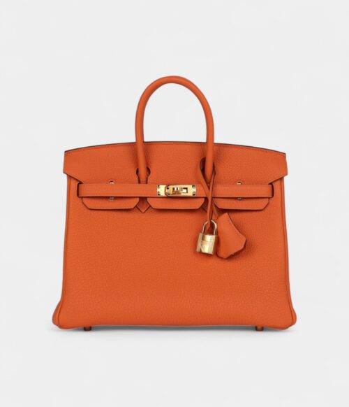 Hermès Birkin 25 Orange Togo Gold Hardware