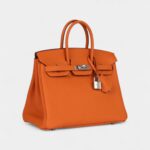 Hermès Birkin 25 Orange Togo Palladium Hardware