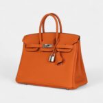 Hermès Birkin 25 Orange Togo Palladium Hardware