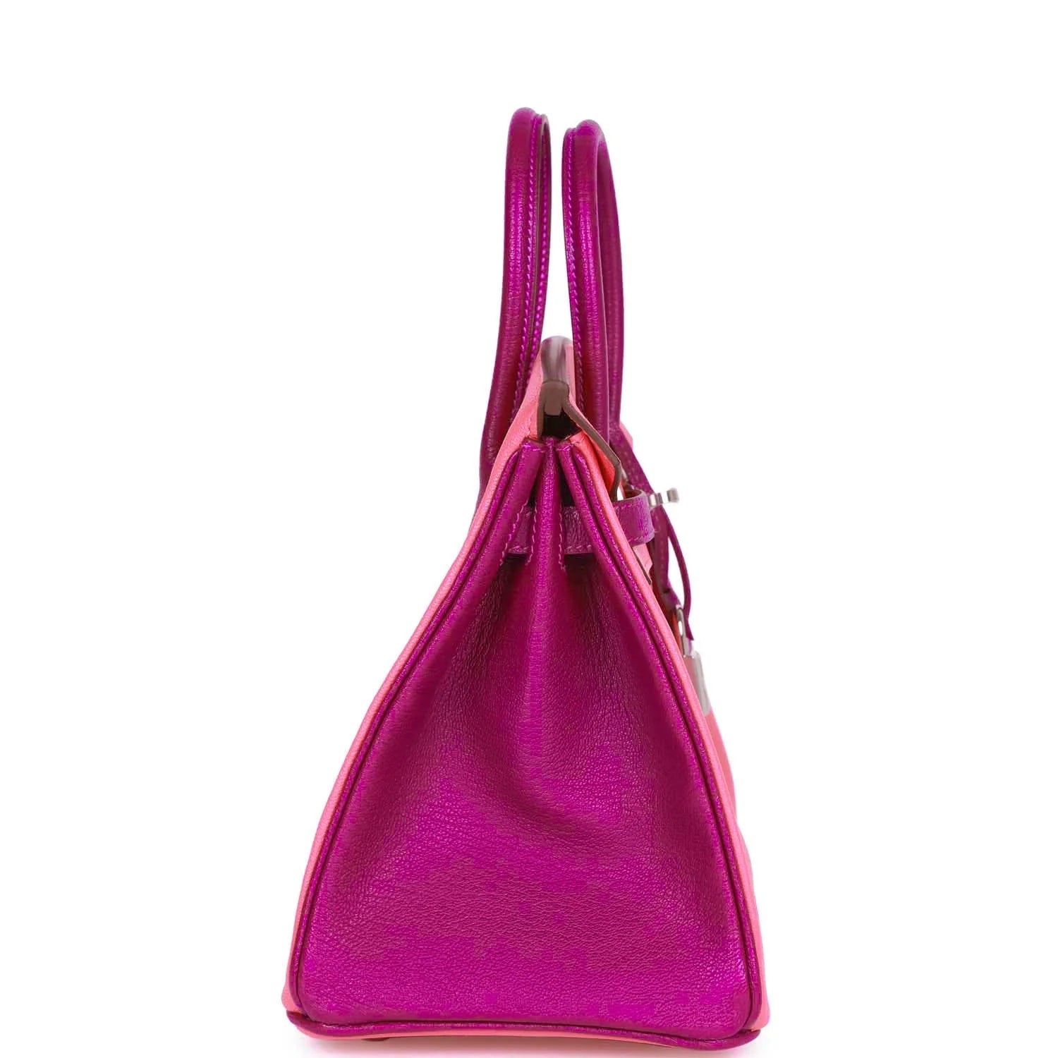 Hermès Birkin 25 Rose Lipstick and Anemone Chèvre Palladium Hardware