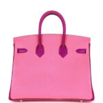 Hermès Birkin 25 Rose Lipstick and Anemone Chèvre Palladium Hardware