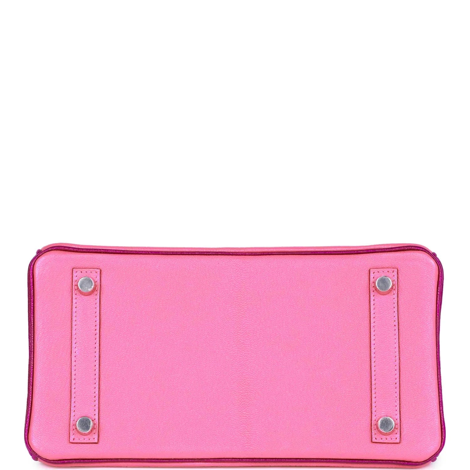 Hermès Birkin 25 Rose Lipstick and Anemone Chèvre Palladium Hardware