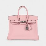 Hermès Birkin 25 Rose Sakura Swift Palladium Hardware
